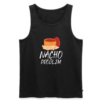 Nacho Lover Nacho Gift Mexican Food - Men's Premium Organic Tank Top - black - Front - Michal (187cm)