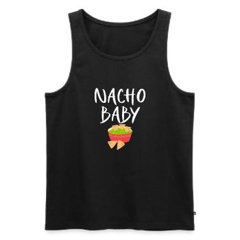Nacho Lover Nacho Gift Mexican Food - Men's Premium Organic Tank Top - black - Front - Michal (187cm)