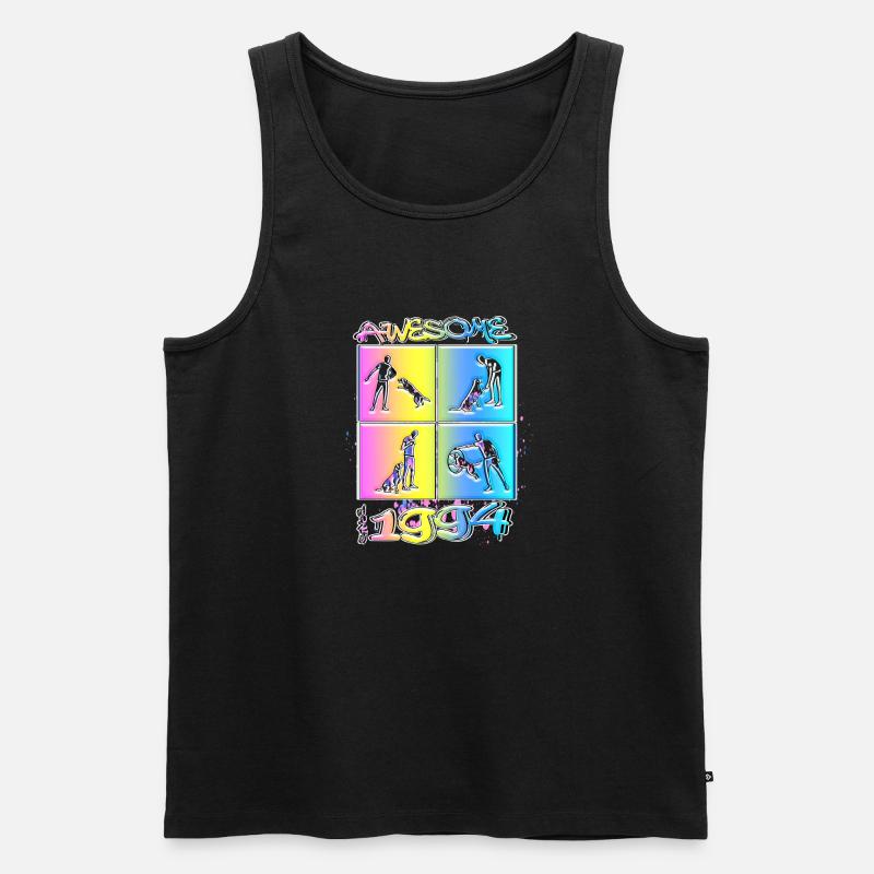 Awesome since 1994. Agility, Hundetraining - Männer Premium Bio Tank Top - Schwarz