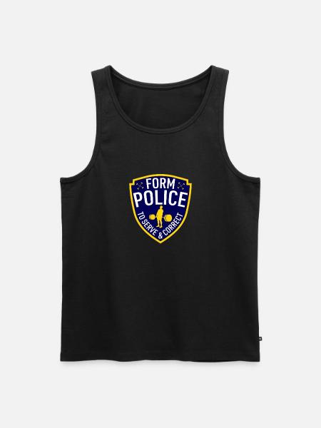 Form Police Powerlifting - Men's Premium Organic Tank Top - black