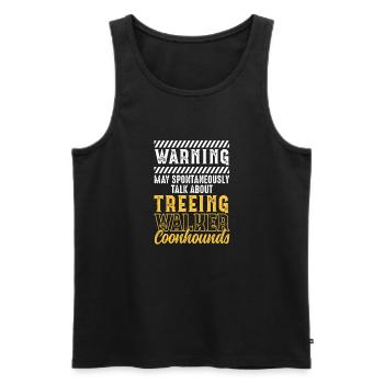 Treeing Walker Coonhound - Männer Premium Bio Tank Top - Schwarz - Vorne - AI Model Male 178 light (178cm)