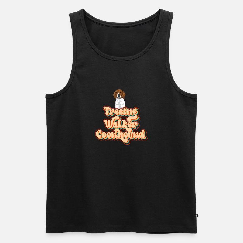 Treeing Walker Coonhound - Männer Premium Bio Tank Top - Schwarz