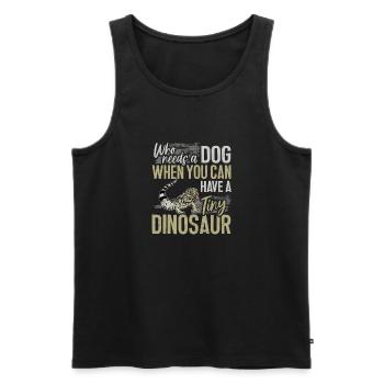Tegu Eidechse Reptil Herpetologe - Männer Premium Bio Tank Top - Schwarz - Vorne - AI Model Male 178 light (178cm)