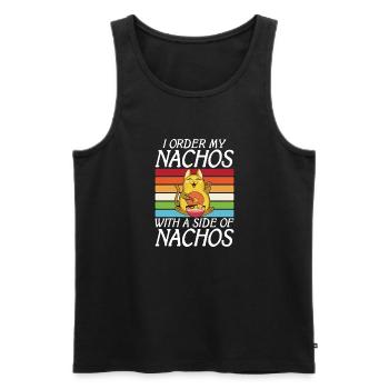 Nacho Lover Nacho Geschenk Mexikanisches Essen - Männer Premium Bio Tank Top - Schwarz - Vorne - Michal (187cm)