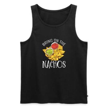 Nacho Lover Nacho Geschenk Mexikanisches Essen - Männer Premium Bio Tank Top - Schwarz - Vorne - Michal (187cm)