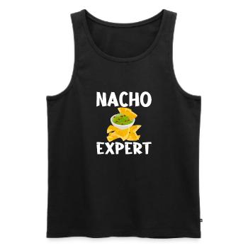 Nacho Lover Nacho Gift Mexican Food - Men's Premium Organic Tank Top - black - Front - Michal (187cm)