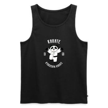 Karate Japanische Kampfkünste Kämpfen MMA - Männer Premium Bio Tank Top - Schwarz - Vorne - AI Model Male 178 light (178cm)