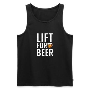 Beer Drinker Beer Gifts - Men's Premium Organic Tank Top - black - Front - AI Model Male 178 light (178cm)