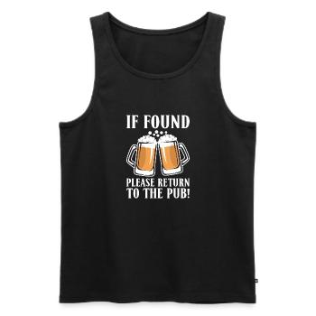 Beer Drinker Beer Gifts - Men's Premium Organic Tank Top - black - Front - AI Model Male 178 light (178cm)