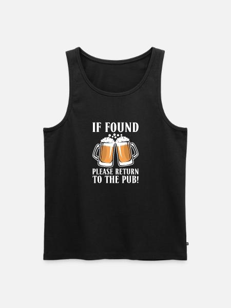 Beer Drinker Beer Gifts - Men's Premium Organic Tank Top - black