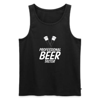 Beer Drinker Beer Gifts - Men's Premium Organic Tank Top - black - Front - AI Model Male 178 light (178cm)