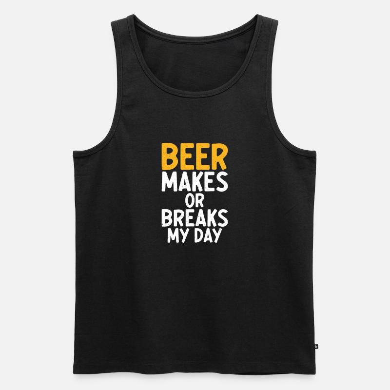 Biertrinker Bier Geschenke - Männer Premium Bio Tank Top - Schwarz