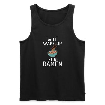 Ramen Lover - Men's Premium Organic Tank Top - black - Front - Michal (187cm)