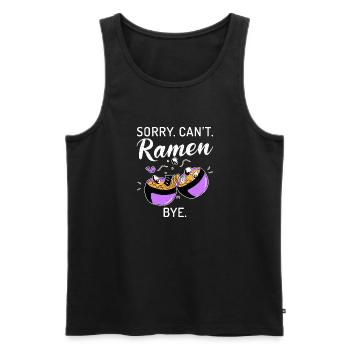 Ramen Lover - Men's Premium Organic Tank Top - black - Front - Michal (187cm)