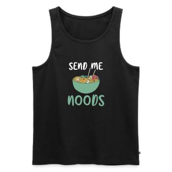 Ramen Lover - Men's Premium Organic Tank Top - black - Front - Michal (187cm)