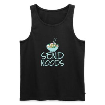 Ramen Lover - Men's Premium Organic Tank Top - black - Front - Michal (187cm)