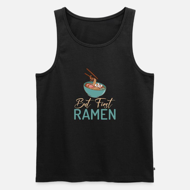 Ramen-Liebhaber - Männer Premium Bio Tank Top - Schwarz