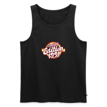 Limited Edition 1991 Vintage - Männer Premium Bio Tank Top - Schwarz - Vorne - Michal (187cm)