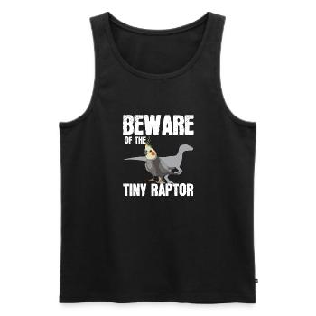 Cockatiel Cockatiel Cockatoo Perroquet Oiseau Cadeau - Débardeur bio Premium Homme - noir - Devant - Michal (187cm)