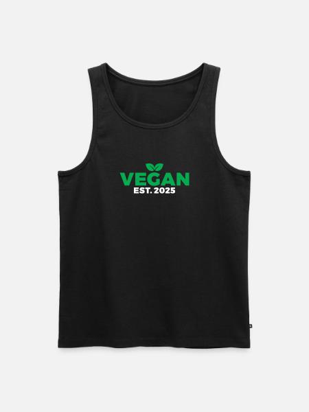 Veggie Lover Vegan Gift - Men's Premium Organic Tank Top - black