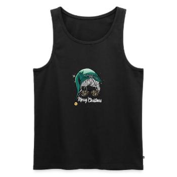 Merry Christmas Mother beautiful gifts - Men's Premium Organic Tank Top - black - Front - Michal (187cm)
