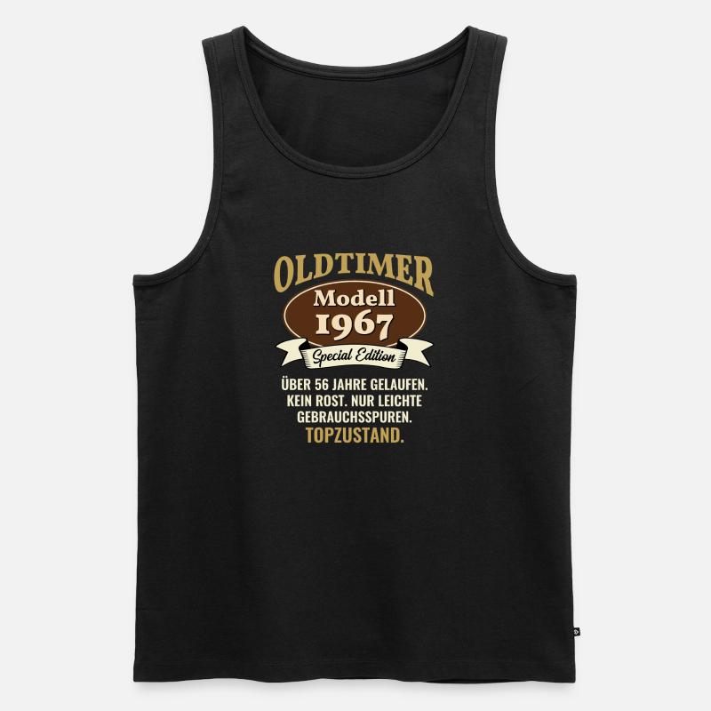 56 Jahre Oldtimer Modell 1967 56. Geburtstag - Männer Premium Bio Tank Top - Schwarz