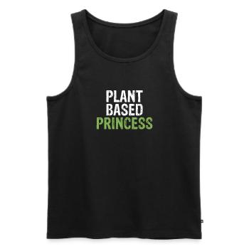 Veggie Lover Vegan Gift - Men's Premium Organic Tank Top - black - Front - Michal (187cm)