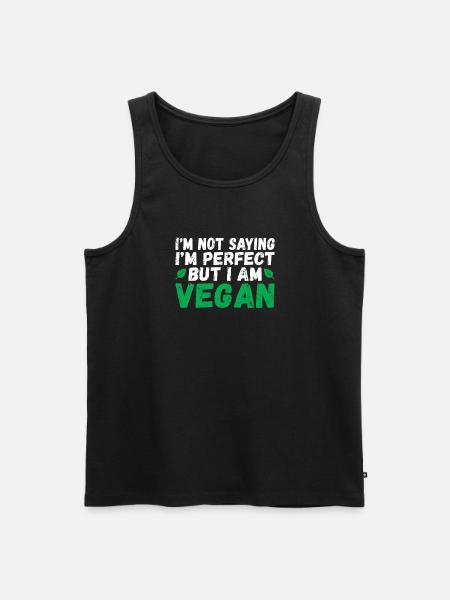 Veggie Lover Vegan Gift - Men's Premium Organic Tank Top - black