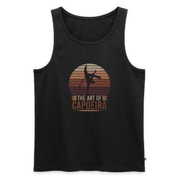 The Art Of Capoeira Dance Style Martial Arts Martial Arts - Men's Premium Organic Tank Top - black - Front - AI Model Male 178 light (178cm)