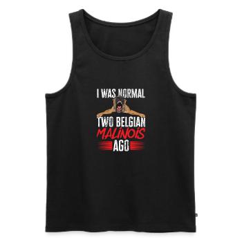 Malinois Belgischer Schäferhund Mechelaar Hund - Männer Premium Bio Tank Top - Schwarz - Vorne - AI Model Male 178 light (178cm)