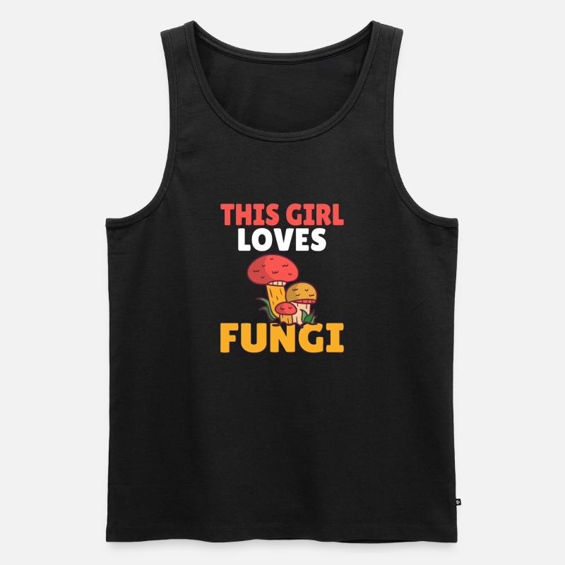 Pilzjäger Pilzjäger Geschenke - Männer Premium Bio Tank Top - Schwarz