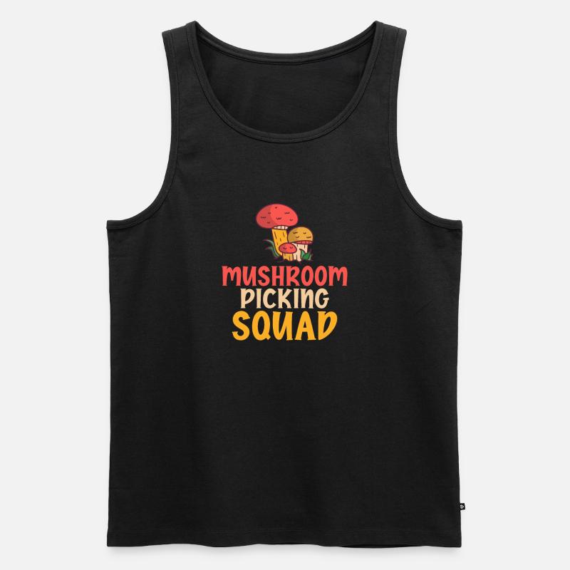 Pilzjäger Pilzjäger Geschenke - Männer Premium Bio Tank Top - Schwarz