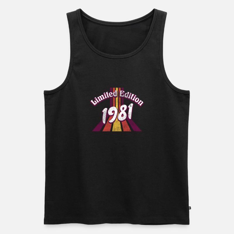 Edition Limitée Millésime 1981 - Débardeur bio Premium Homme - noir