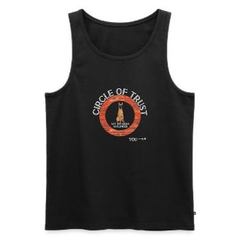 Malinois Belgischer Schäferhund Mechelaar Hund - Männer Premium Bio Tank Top - Schwarz - Vorne - AI Model Male 178 light (178cm)