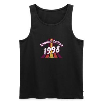 Edition Limitée Millésime 1998 - Débardeur bio Premium Homme - noir - Devant - Michal (187cm)