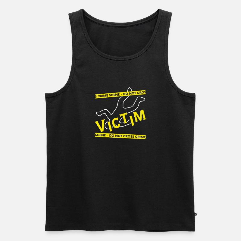 Spurensicherung - Kripo Polizei Kriminaltechnik - Männer Premium Bio Tank Top - Schwarz