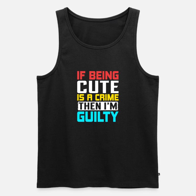 Schuldig - Kripo Polizei Kriminaltechnik - Männer Premium Bio Tank Top - Schwarz