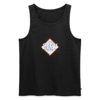 Limited Edition 2021 Vintage - Männer Premium Bio Tank Top - Schwarz - Vorne - AI Model Male 178 light (178cm)