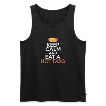 Hotdog Lover Hot Dogs Gifts - Men's Premium Organic Tank Top - black - Front - Michal (187cm)
