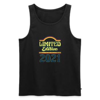Limited Edition 2021 Vintage - Männer Premium Bio Tank Top - Schwarz - Vorne - AI Model Male 178 light (178cm)