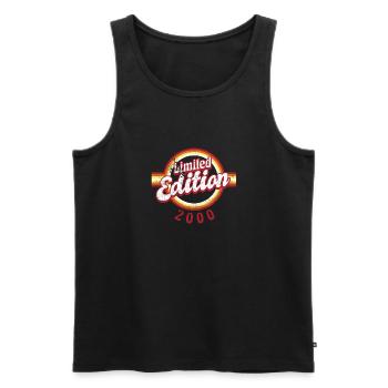 Limited Edition 2000 Vintage - Männer Premium Bio Tank Top - Schwarz - Vorne - Michal (187cm)
