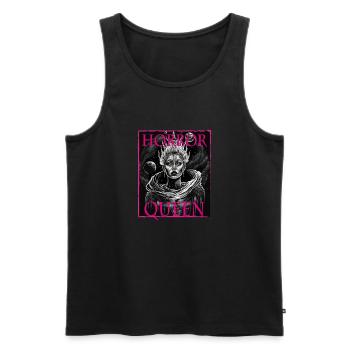 Evil Old Woman Horror Gothic Horror Witch Abstract - Men's Premium Organic Tank Top - black - Front - Michal (187cm)
