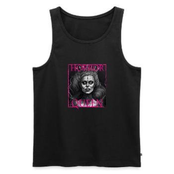 Evil Old Woman Horror Gothic Horror Witch Abstract - Men's Premium Organic Tank Top - black - Front - Michal (187cm)