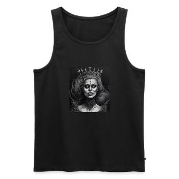 Evil Old Woman Horror Gothic Horror Witch Abstract - Men's Premium Organic Tank Top - black - Front - Michal (187cm)