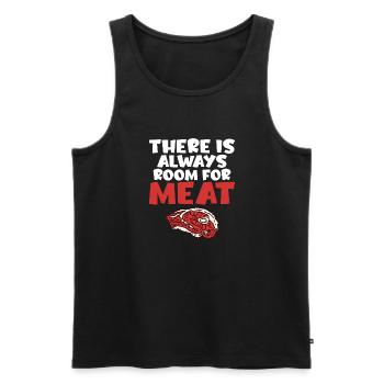 BBQ Grill Rindfleisch Liebhaber Geschenke - Männer Premium Bio Tank Top - Schwarz - Vorne - Michal (187cm)