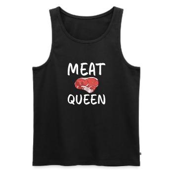 BBQ Grill Rindfleisch Liebhaber Geschenke - Männer Premium Bio Tank Top - Schwarz - Vorne - Michal (187cm)