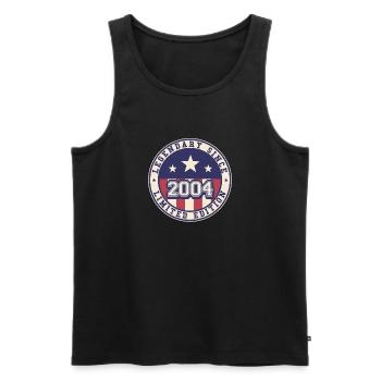 Legendary Since 2004 19. Geburtstag - Männer Premium Bio Tank Top - Schwarz - Vorne - Michal (187cm)