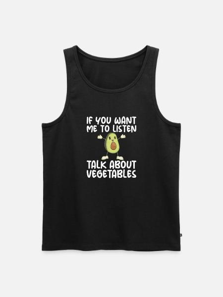Vegetable Lover Vegetarian Gifts - Men's Premium Organic Tank Top - black