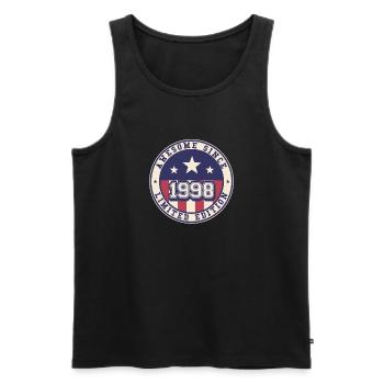 Awesome Since 1998 25. Geburtstag - Männer Premium Bio Tank Top - Schwarz - Vorne - Michal (187cm)