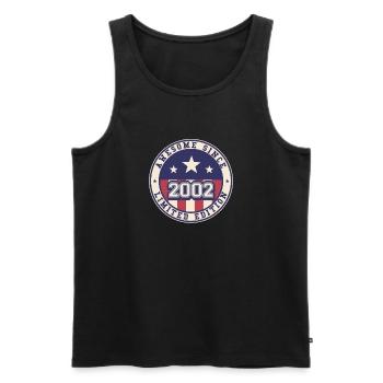 Awesome Since 2002 21. Geburtstag - Männer Premium Bio Tank Top - Schwarz - Vorne - Michal (187cm)